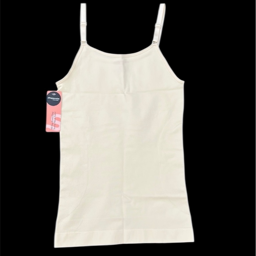 Co Coon.  Shapermint Scoop Neck Cami in Cream and Peach